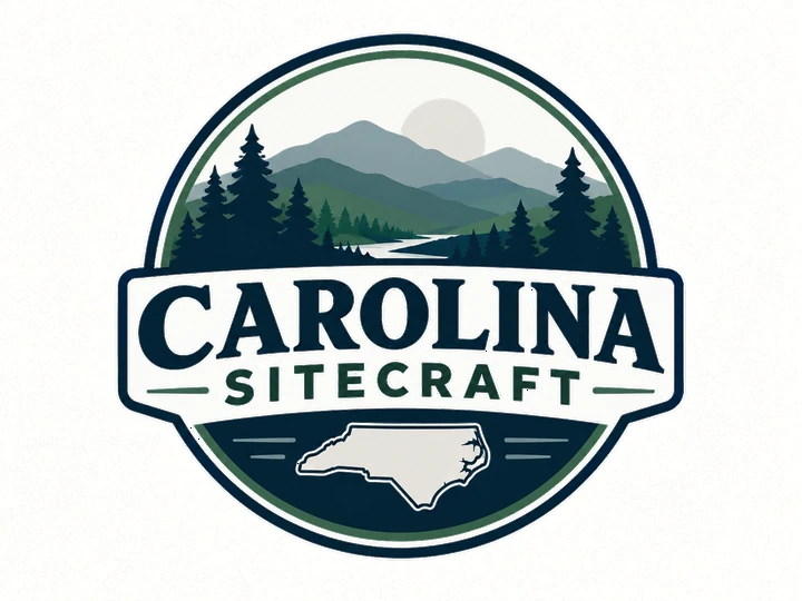 Carolina Sitecraft mountain crest logo